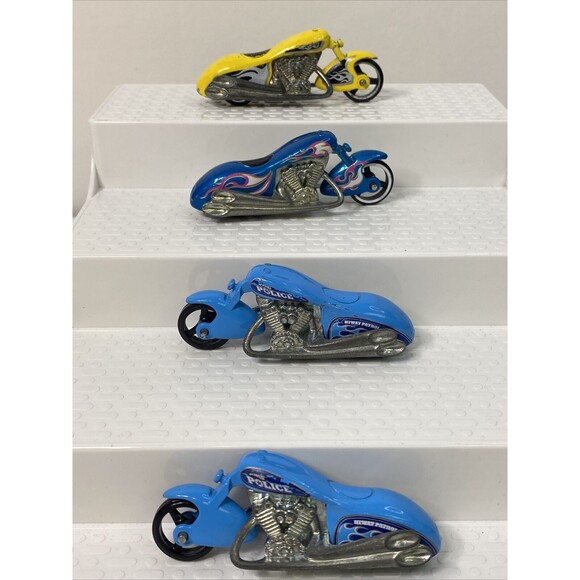 Hot Wheels Motorcycle Scooter Lot 7 Dodge Tomahawk Street Stealth Police - Picture 4 of 13